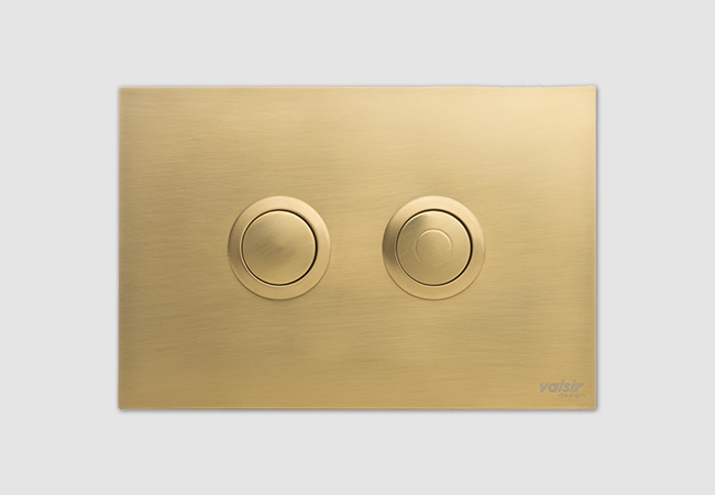 Placca pneumatica in ottone spazzolato 0