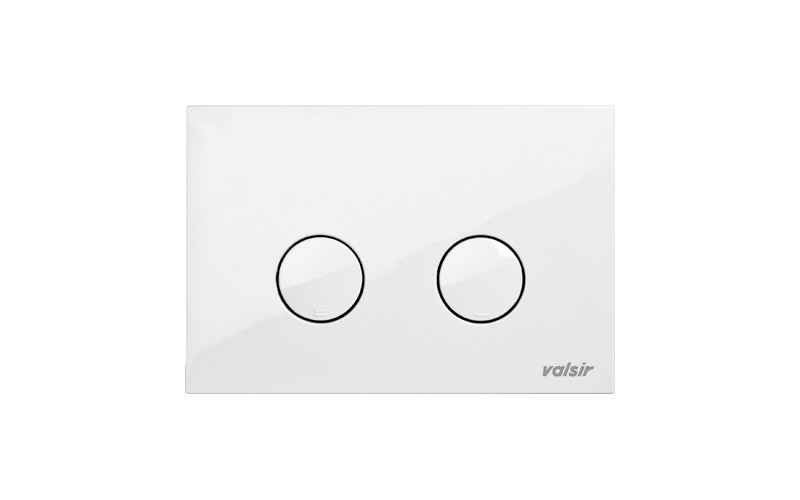 Valsir art.vs0875001 Discharge Plate 2 quantity ABS White with Buttons wire 